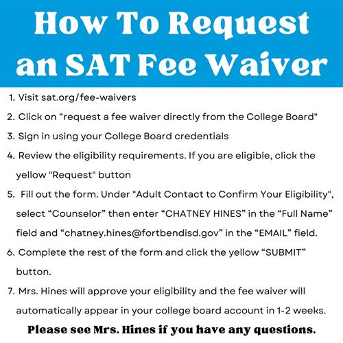 SAT Fee Waiver